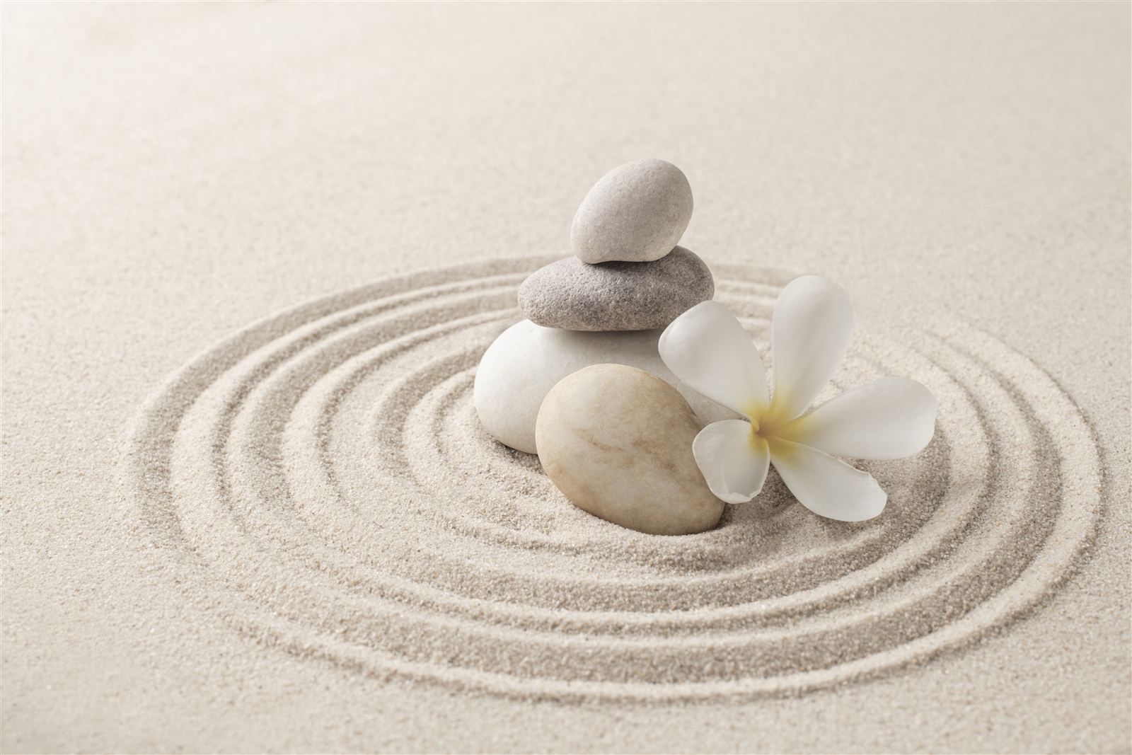 Balanced stacked stones, symbolising calm